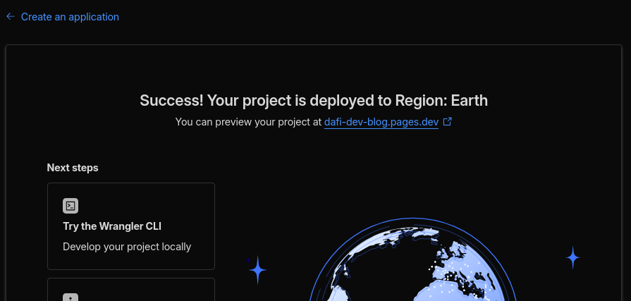 project deployed screenshot
